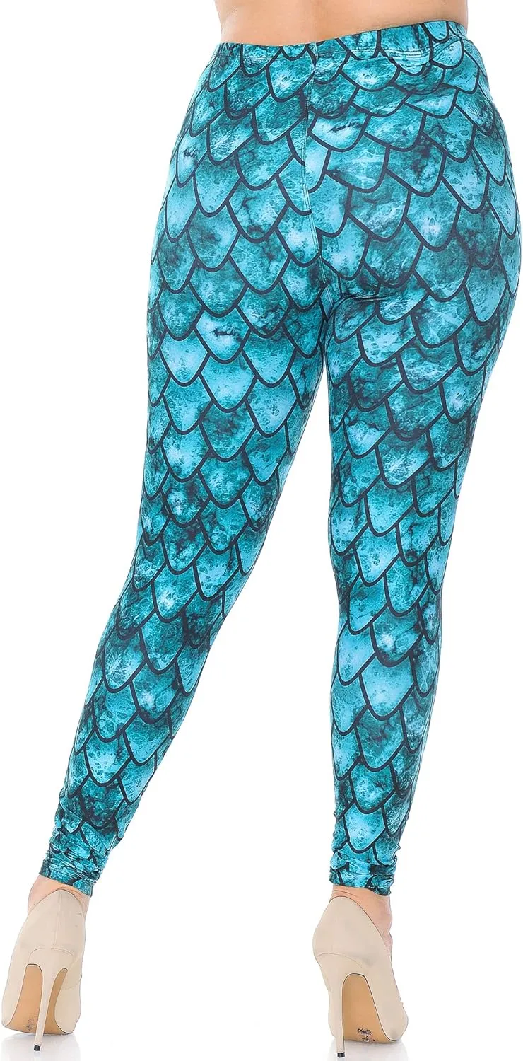 Creamy Soft Premium Women's Leggings Plus Size, High Rise, Stretchy & Breathable, Comfortable Fit - by USA Fashion™