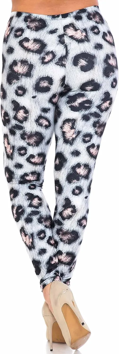Creamy Soft Premium Women's Leggings Plus Size, High Rise, Stretchy & Breathable, Comfortable Fit - by USA Fashion™