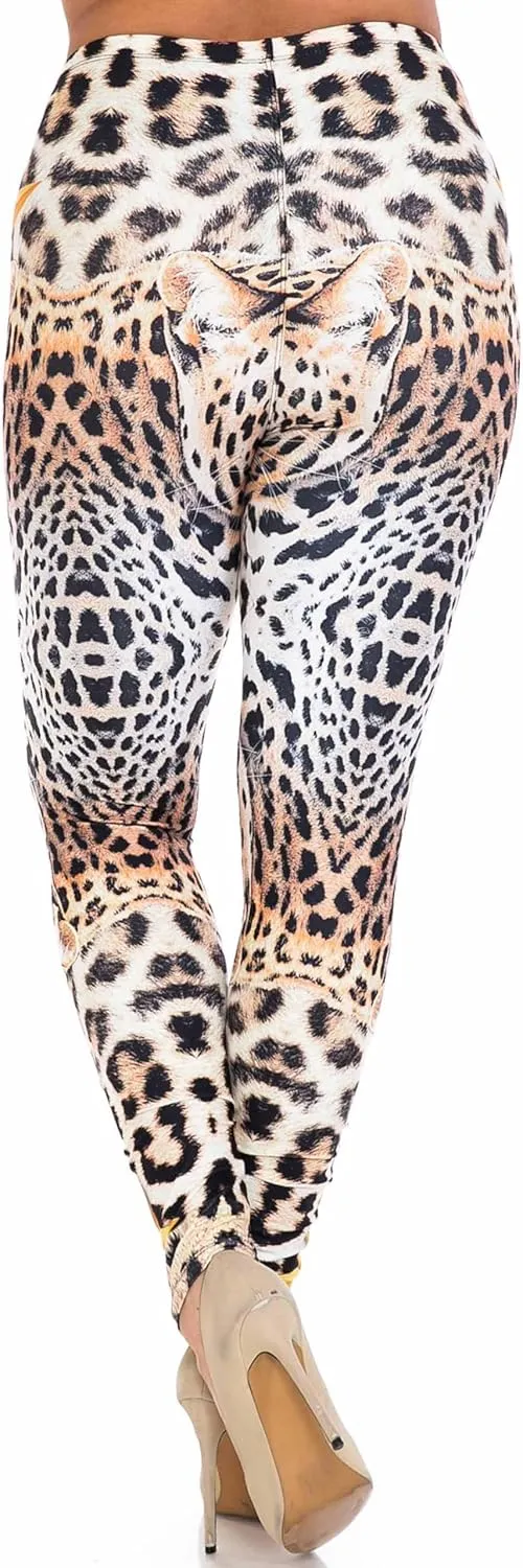 Creamy Soft Premium Women's Leggings Plus Size, High Rise, Stretchy & Breathable, Comfortable Fit - by USA Fashion™