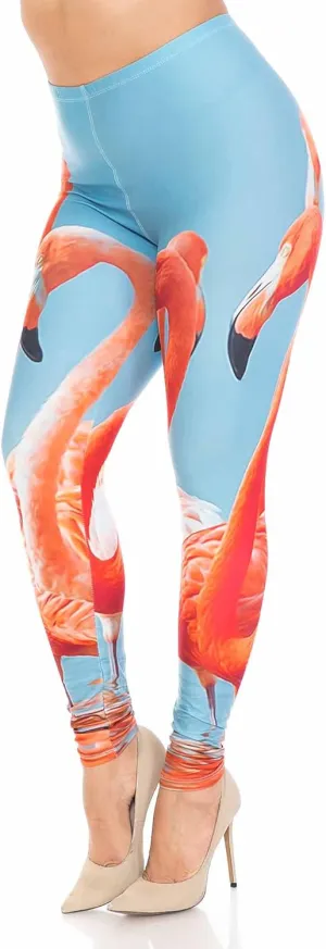 Creamy Soft Premium Women's Leggings Plus Size, High Rise, Stretchy & Breathable, Comfortable Fit - by USA Fashion™