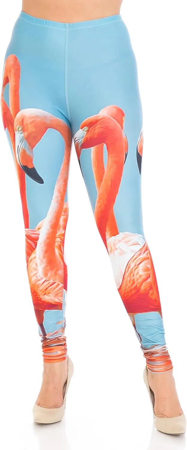 Creamy Soft Premium Women's Leggings Plus Size, High Rise, Stretchy & Breathable, Comfortable Fit - by USA Fashion™