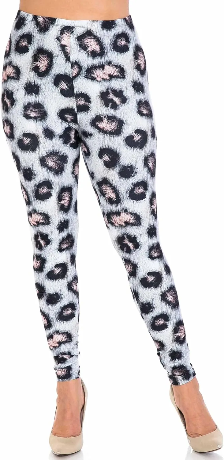 Creamy Soft Premium Women's Leggings Plus Size, High Rise, Stretchy & Breathable, Comfortable Fit - by USA Fashion™