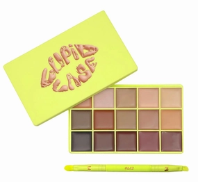 CUPID CASE LIP PALETTE & LIP BRUSH SET - MUTED NUDES