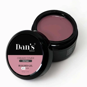 Dan's Nails Creamy Cover Gel Builder for Nails Kit Colors Nude Builder Nail Gel Set Self Leveling Strengthener Hard Builder Gel Nail Polish Extension for Nail Art (Old Rose)
