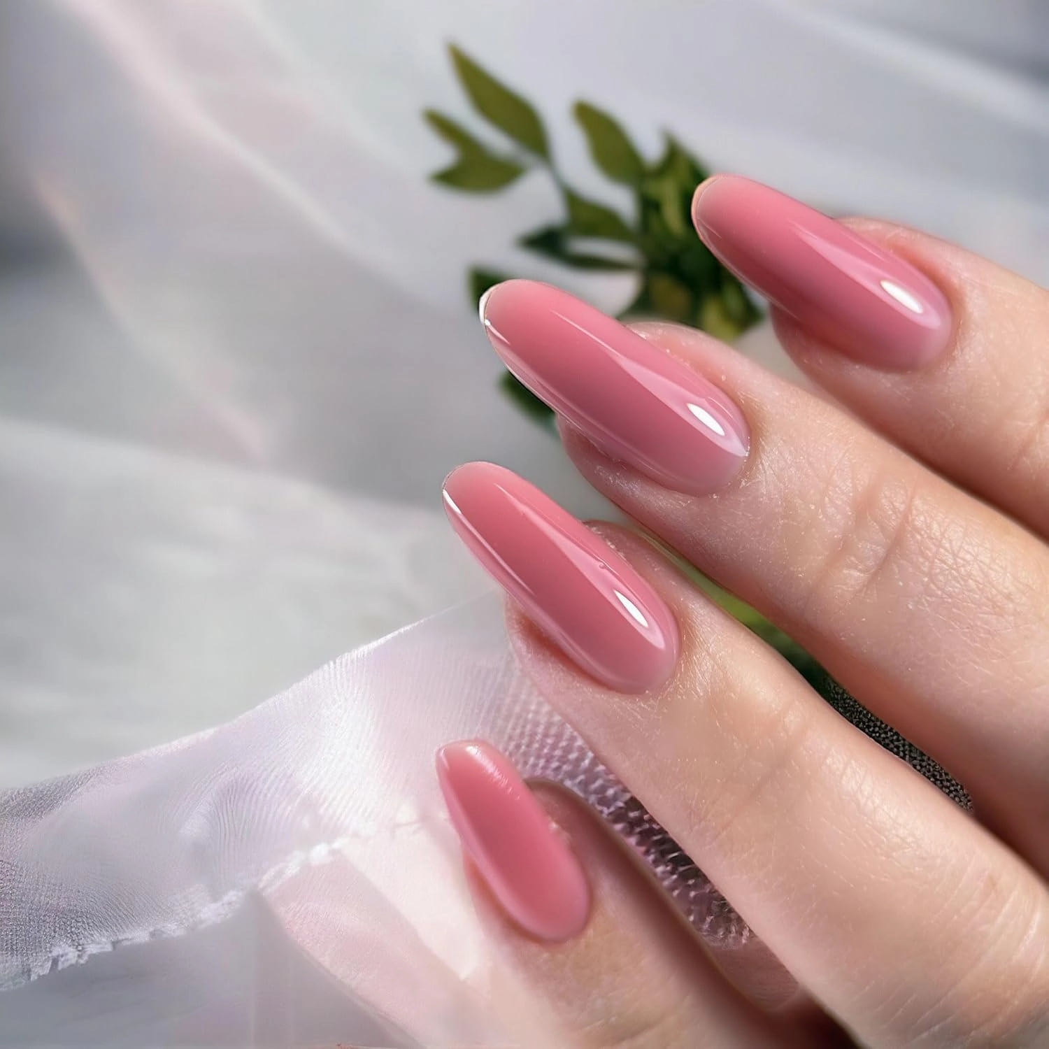 Dan's Nails Creamy Cover Gel Builder for Nails Kit Colors Nude Builder Nail Gel Set Self Leveling Strengthener Hard Builder Gel Nail Polish Extension for Nail Art (Old Rose)