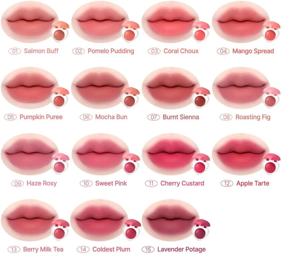 dasique Souffle Color Pot #09 Hazy Rosy – Makeup Blush, Buildable Silky-Smooth Texture, Build-In Mini Brush, Multi-Use For Cheek and Lip