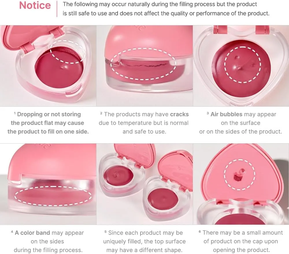 dasique Souffle Color Pot #12 Apple Tarte – Makeup Blush, Buildable Silky-Smooth Texture, Build-In Mini Brush, Multi-Use For Cheek and Lip