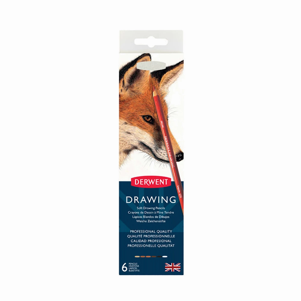 Derwent Drawing Pencils - 6 Set