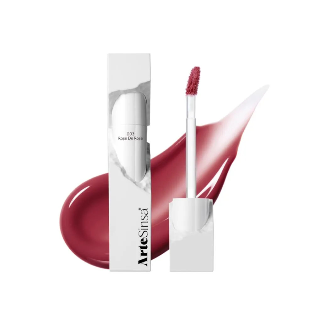 Dewy Fit Tint – 8 Colors | Non-Sticky, Buildable Shine with Vivid Color | Long-Lasting & Moisturizing for a Plump, Glossy Finish | K-Beauty Lip Color (#003 Rose De Rose, 0.1 Fl Oz)