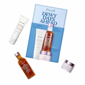 Dewy Days Ahead Set - (Soy Hydrating Gentle Face Cleanser, Rose & Hyaluronic Acid Deep Hydration Moisturizer, Rose & Hyaluronic Acid Deep Hydration Toner.)