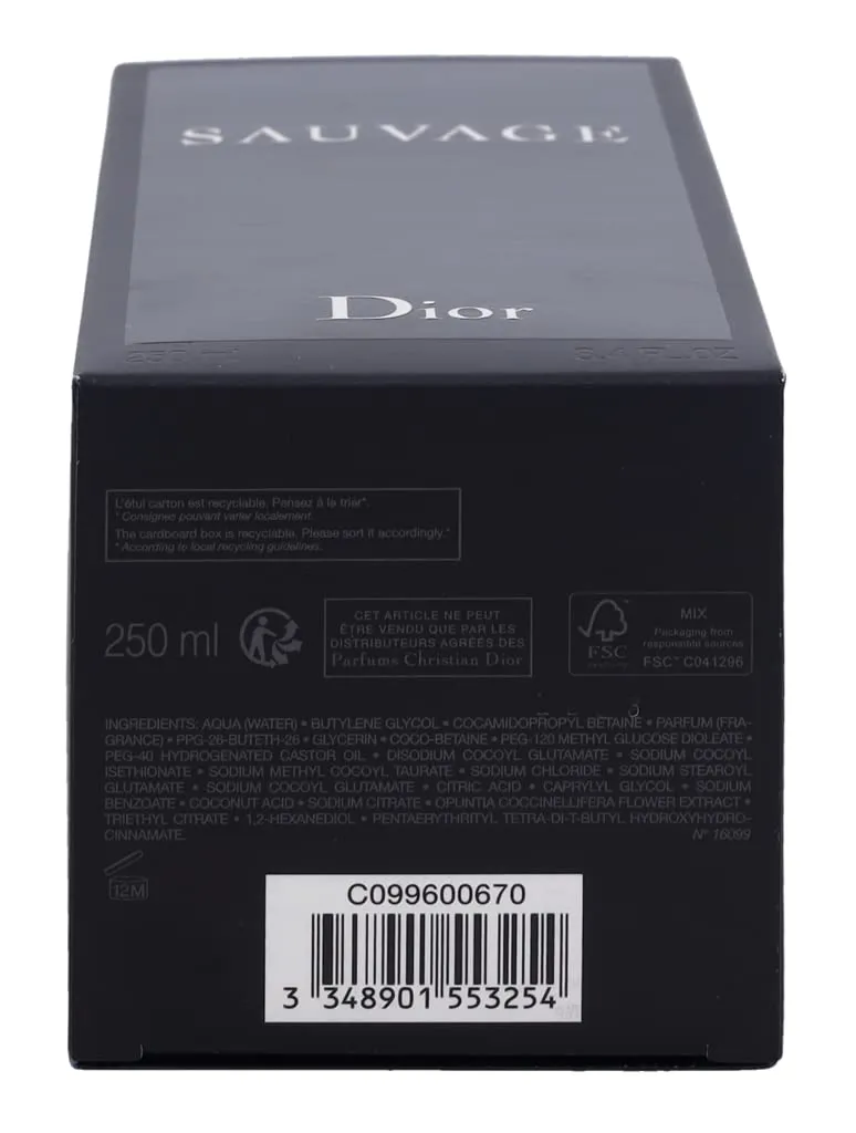 Dior Sauvage Shower Gel 8.5 Ounce