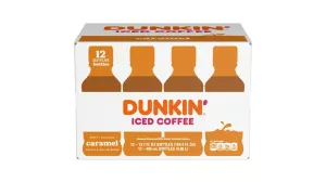 Dunkin Donuts Iced Coffee, Original Caramel, 13.7 Fluid Ounce (Pack of 12) HOOP 'TIL IT HURTS! Pack