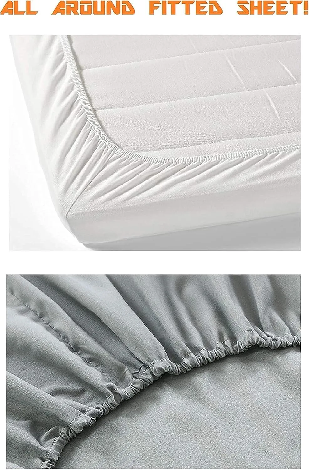 Elegant Comfort 1500 Premium Quality Fitted Sheet Ultra Soft 18-24 Inch Extra Deep Pocket - Single Fitted Sheet for High Mattress - Wrinkle Free with Smart Storage Pockets, Twin/Twin XL, Blush