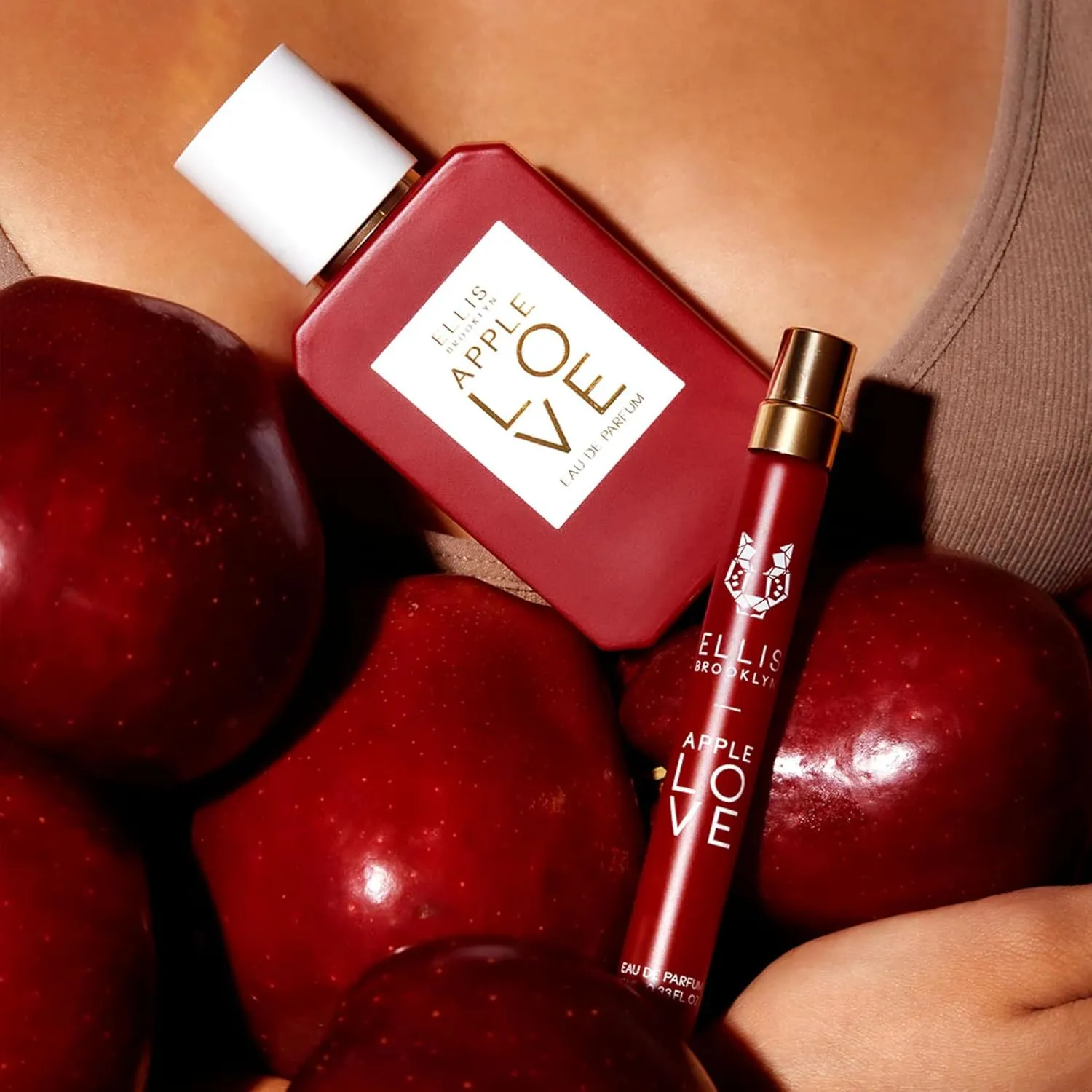Ellis Brooklyn APPLE LOVE Eau de Parfum, Mini Dabber, Perfume for Women, Amber Gourmand, Apple Scented, Vegan, Cruelty-Free, Sustainable Ingredients, Made in USA – 7.5ml / 0.25 Fl Oz