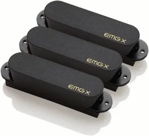 EMG SAX Strat Single Coil Pickup Set - black