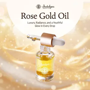 Essentials 24K Rose Gold Beauty Oil 6ml - For Uneven Skin Tone, Dullness & Finelines | Anti-Aging, Lightweight, Makeup Face Primer | Made with 24k Gold Flakes Rosehip Oil&Vitamin C&E