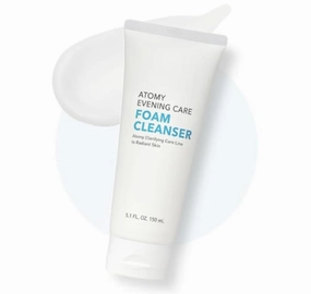 Evening Care Foam Cleanser 5.1 fl oz (150g) – Korean Daily Face Wash for Deep Cleansing, Gentle Skincare Routine