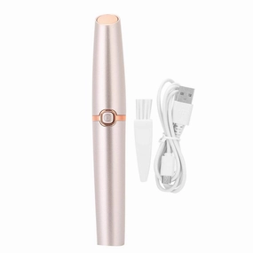Eyebrow Trimmer Lipstick Shaped Electric Eyebrow Lipstick Shaped Electric Women'S Shaver Rose Gold Eyebrow Trimmer