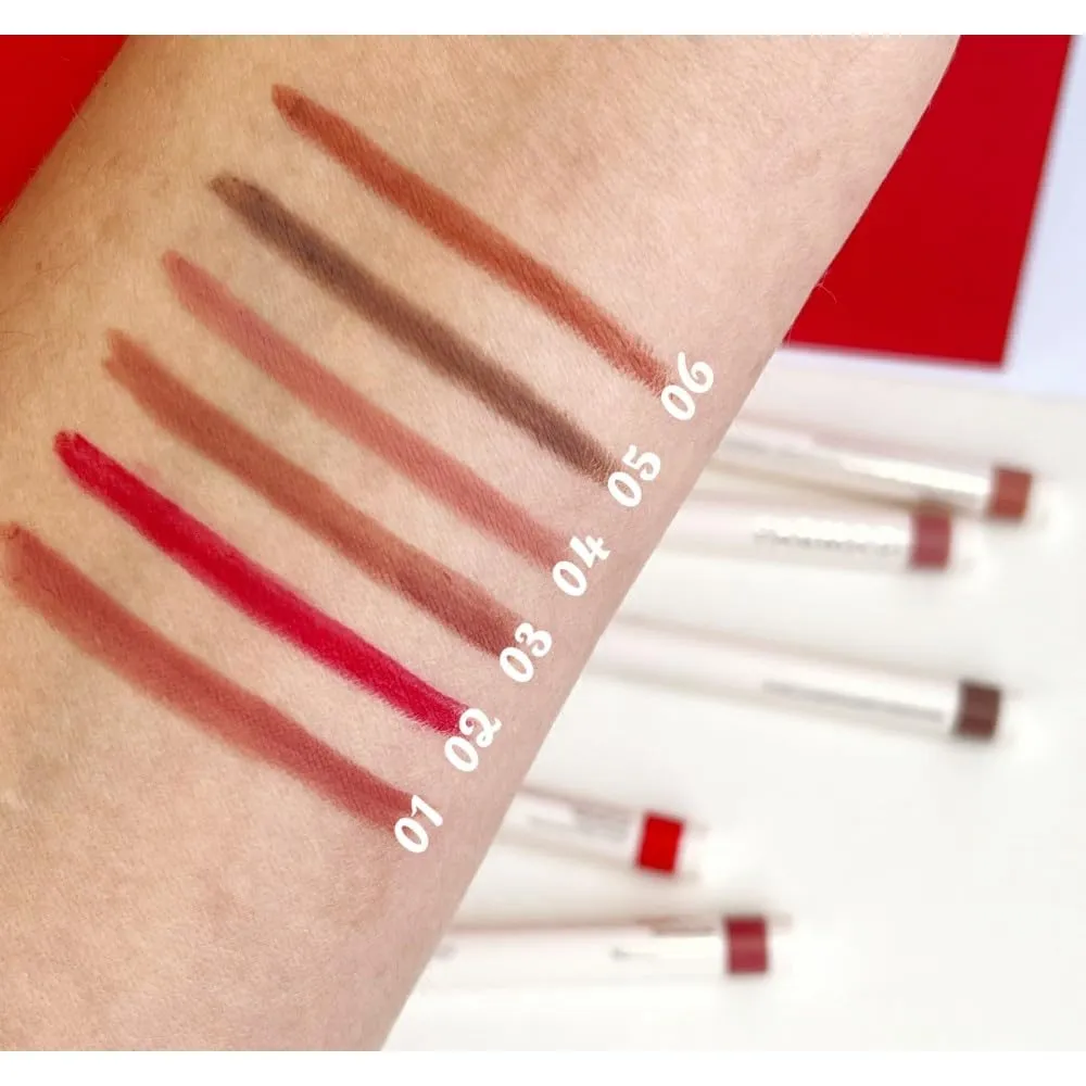 FARMASi Automatic lip pencil (04 Nude Pink) - Precision Application Blendable Long-Lasting Versatile Colors No Waste Easy Use Lip Contour Makeup Essential Perfect Lip Lines