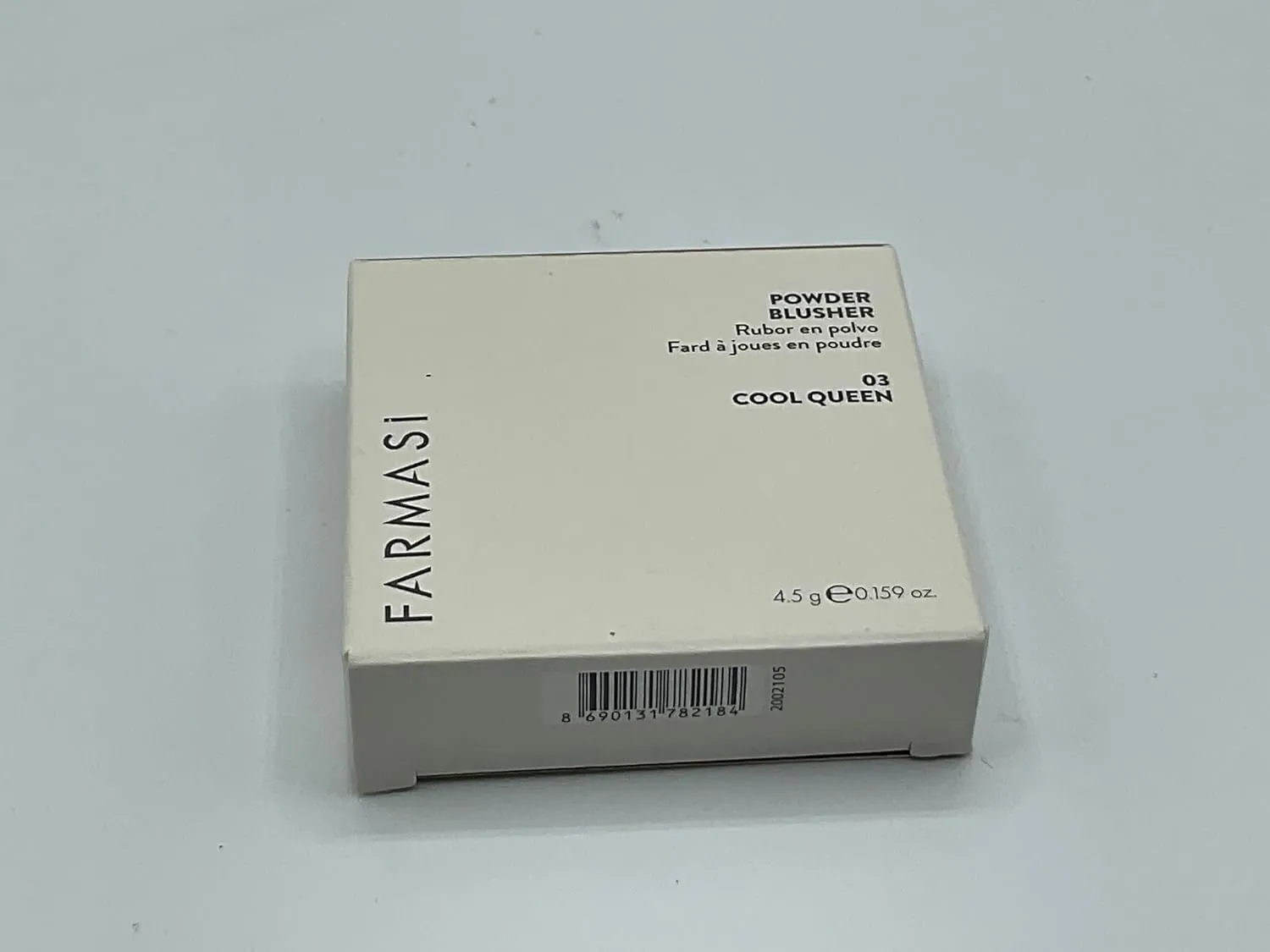 FARMASI Powder blush (03 Cool Queen) - Velvet Texture Long-Lasting Versatile Shades Buildable Color Makeup Essential Cheek Enhancement Radiant Complexion Beauty Product