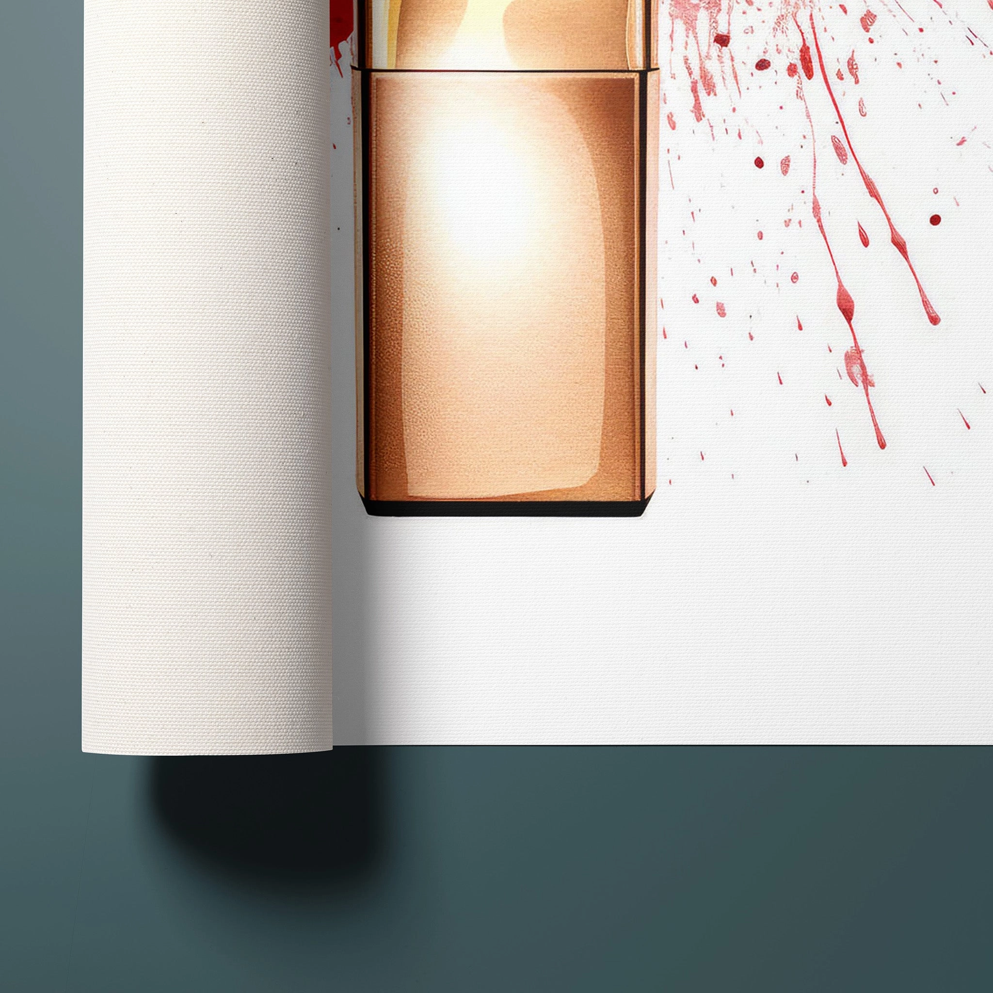 Fasion Watercolor Red Lipstick