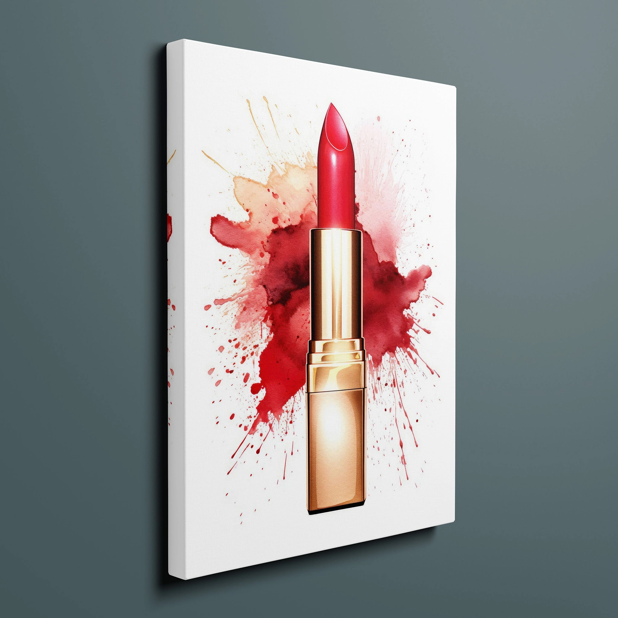 Fasion Watercolor Red Lipstick