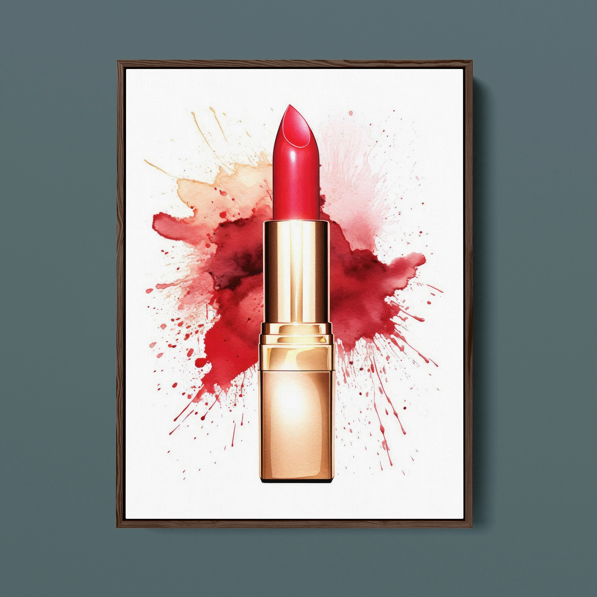 Fasion Watercolor Red Lipstick