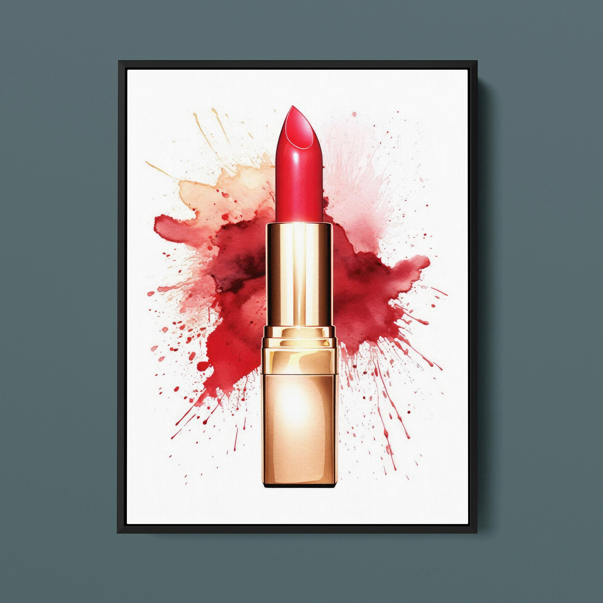 Fasion Watercolor Red Lipstick