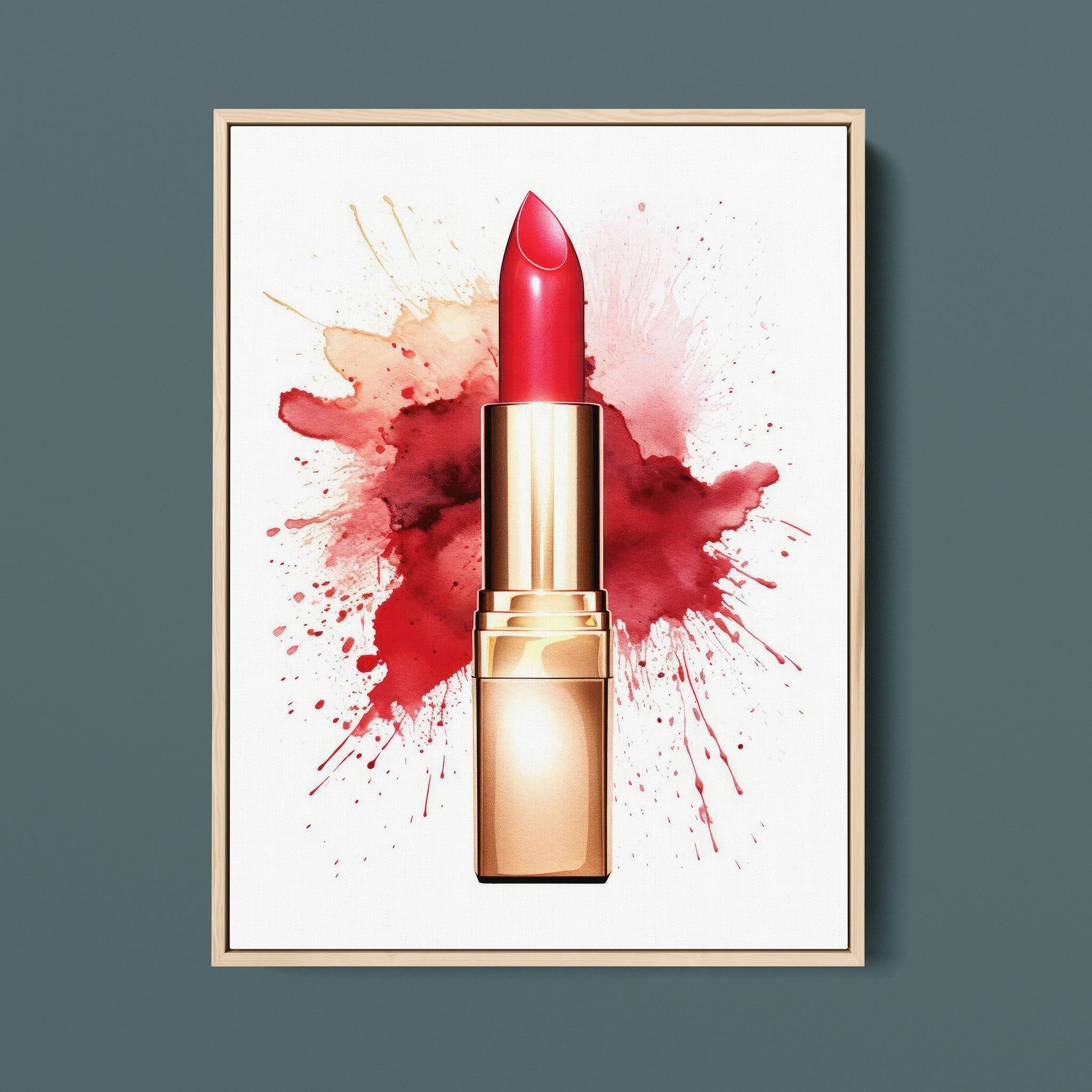 Fasion Watercolor Red Lipstick