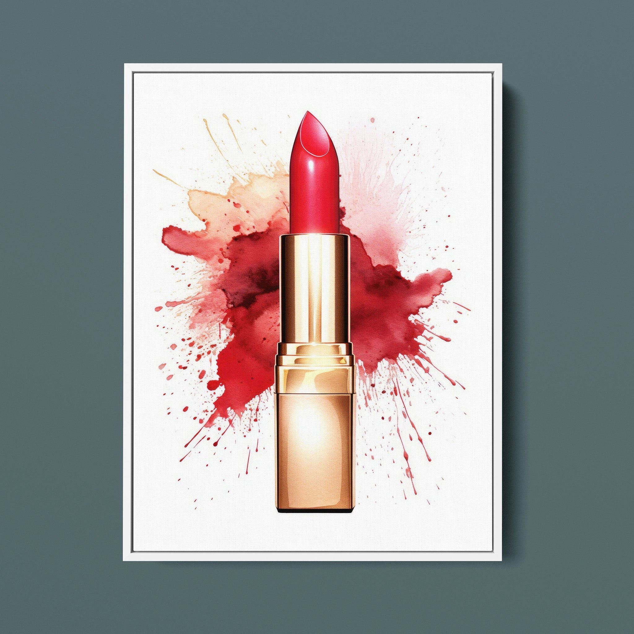 Fasion Watercolor Red Lipstick