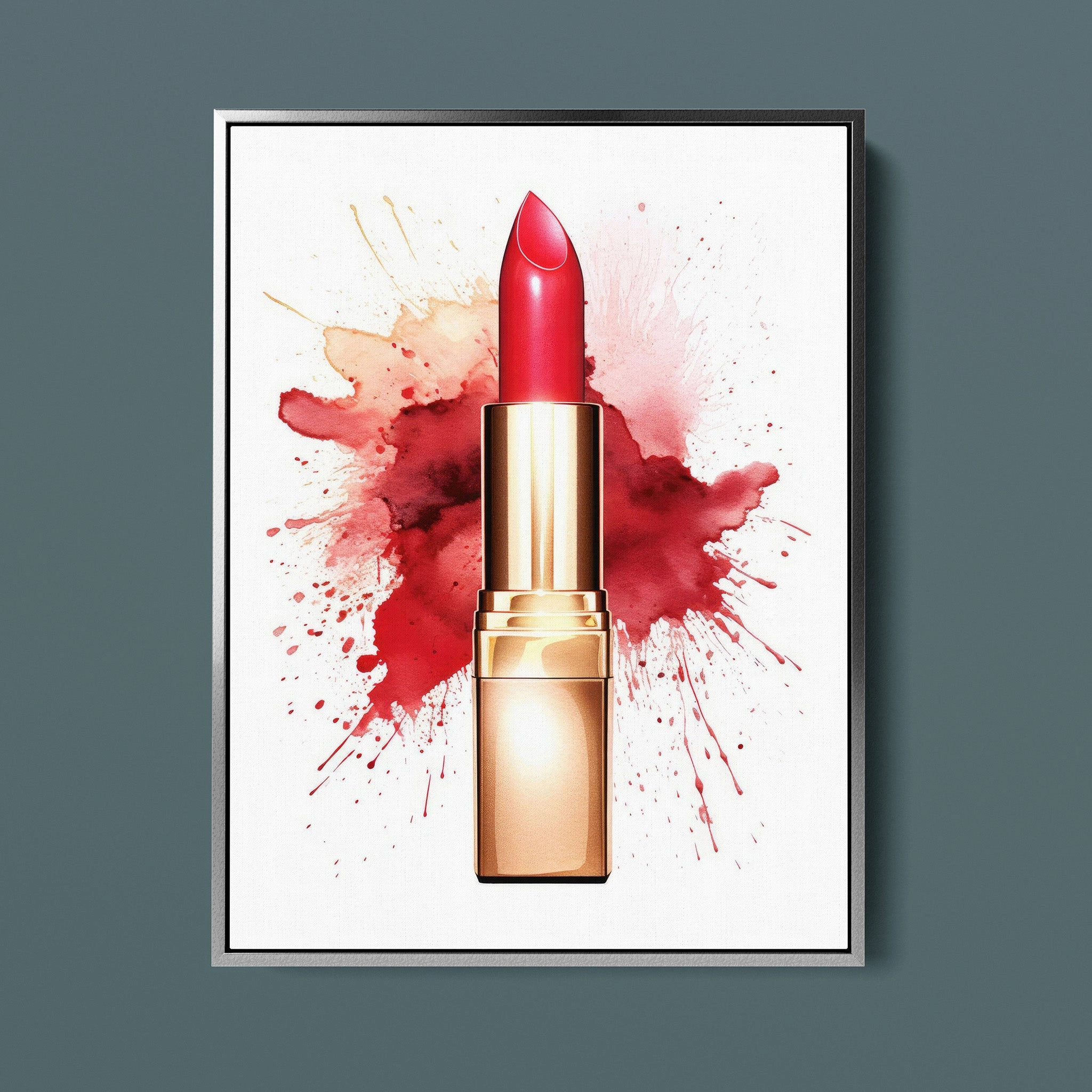 Fasion Watercolor Red Lipstick