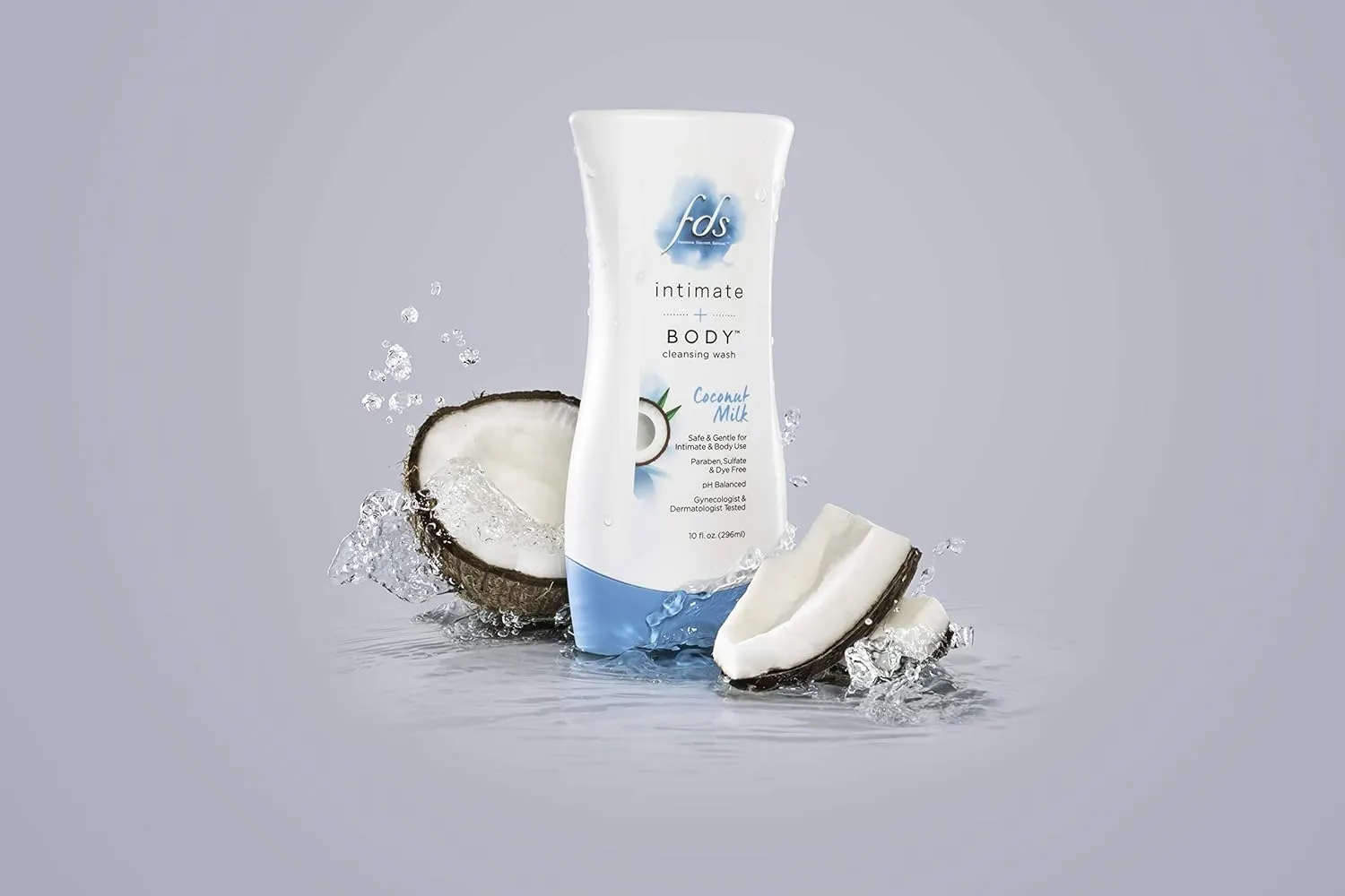 FDS Intimate   Body Cleansing Wash, Coconut Milk - Bottle, 10 Ounce