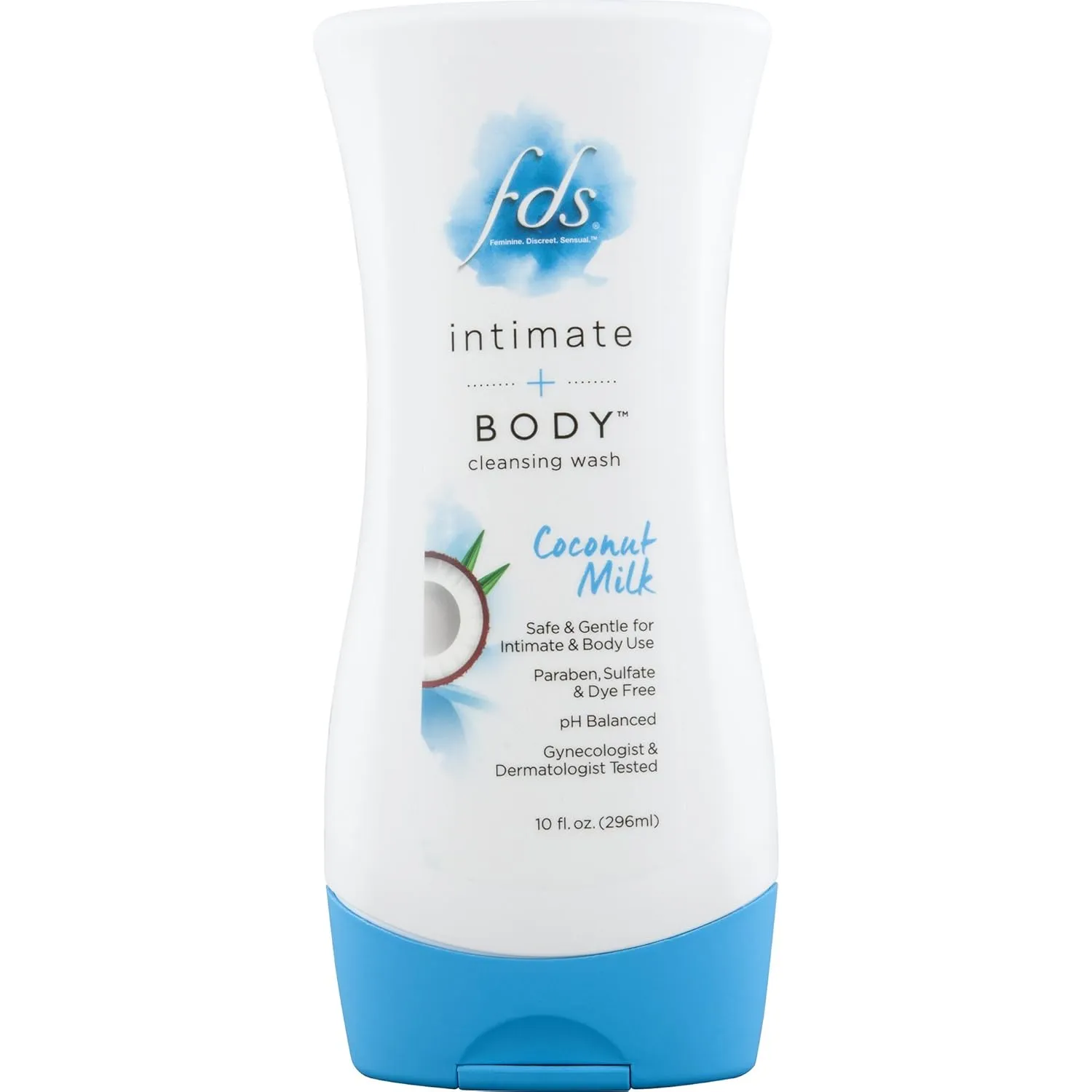 FDS Intimate   Body Cleansing Wash, Coconut Milk - Bottle, 10 Ounce