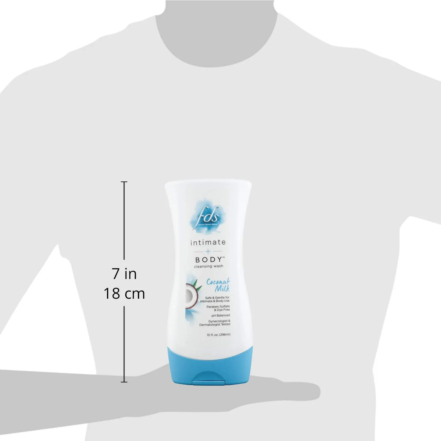 FDS Intimate   Body Cleansing Wash, Coconut Milk - Bottle, 10 Ounce