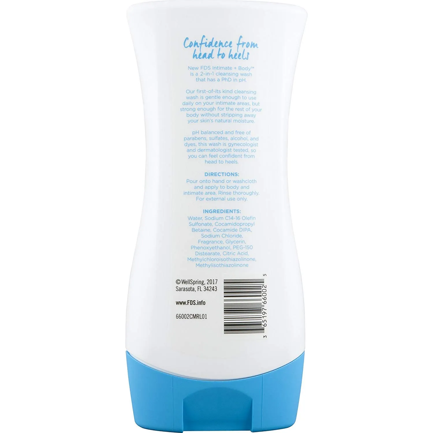FDS Intimate   Body Cleansing Wash, Coconut Milk - Bottle, 10 Ounce