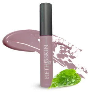 Fifth & Skin BOTANICAL LIP GLOSS (MISTY MAUVE) Natural - 90% Organic - Gluten Free - Cruelty Free - Velvety Feel - Moisturizing Vitamin Rich