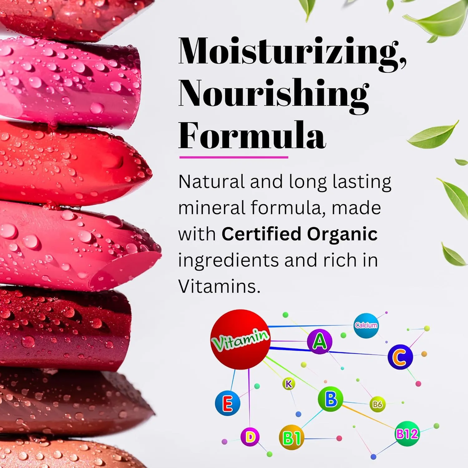 Fifth & Skin BOTANICAL Lipstick (JICAMA) | Made in USA | Vegan | Natural | Organic | Certified Cruelty Free | Paraben Free | Petroleum Free | Healthy Color that's Good for your Lips!