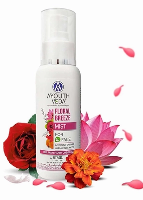 Floral Breeze Face & Body Mist For Men & Women | Hydrates & Refreshes the Skin | Also Work As Makeup Setter |Free From Harsh chemicals | (Pack Of 1-100ml)