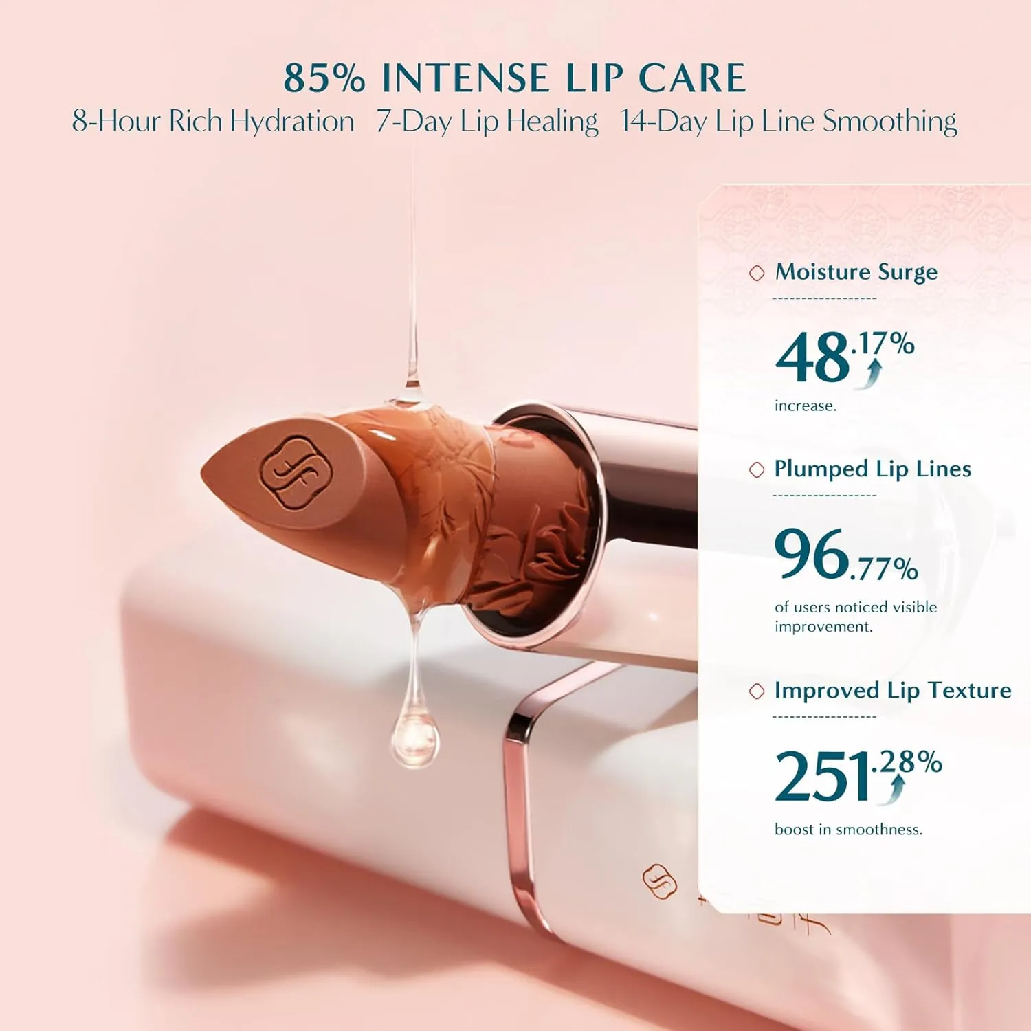 FLORASIS Blooming Rouge Engraved Lipstick (L501 Pomelo Rose)