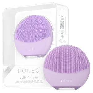 FOREO LUNA 4 mini Face Cleansing Brush & Massager - Premium Face Care -Enhances Absorption - Simple Skin Care Tools - For All Skin Types- Lavender