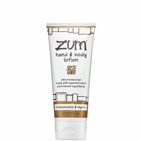 Frankincense & Myrrh Zum Hand & Body Lotion 6 oz
