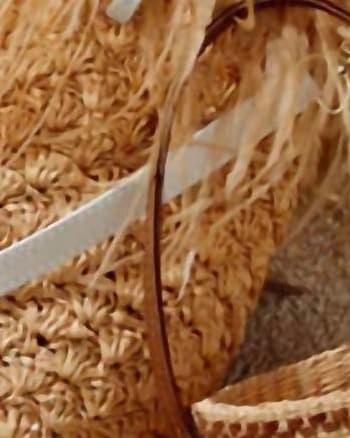 Frayed Mini Bucket Bag in Natural | Natural