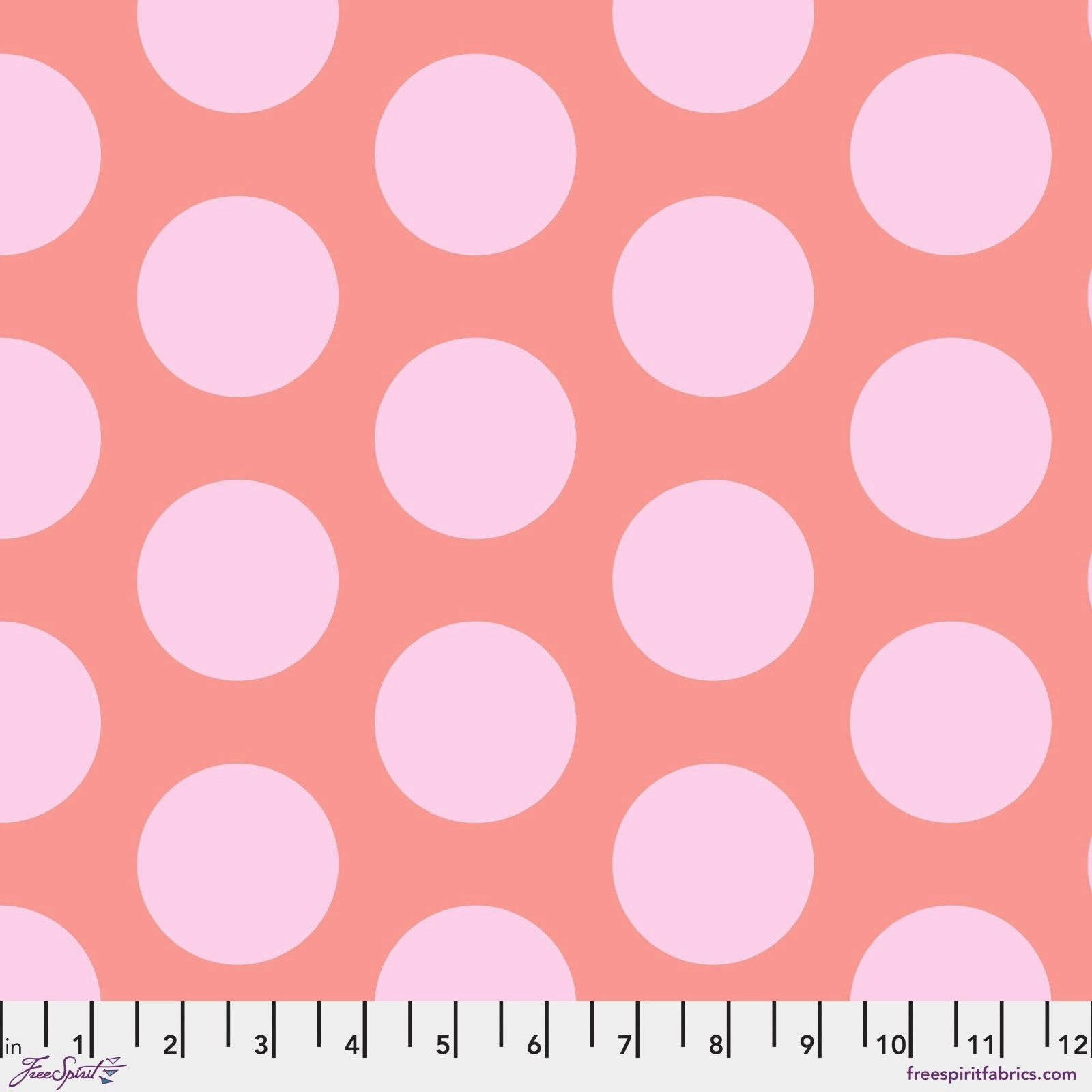 FreeSpirit Tula Pink - ROAR! Dinosaur Eggs - Blush