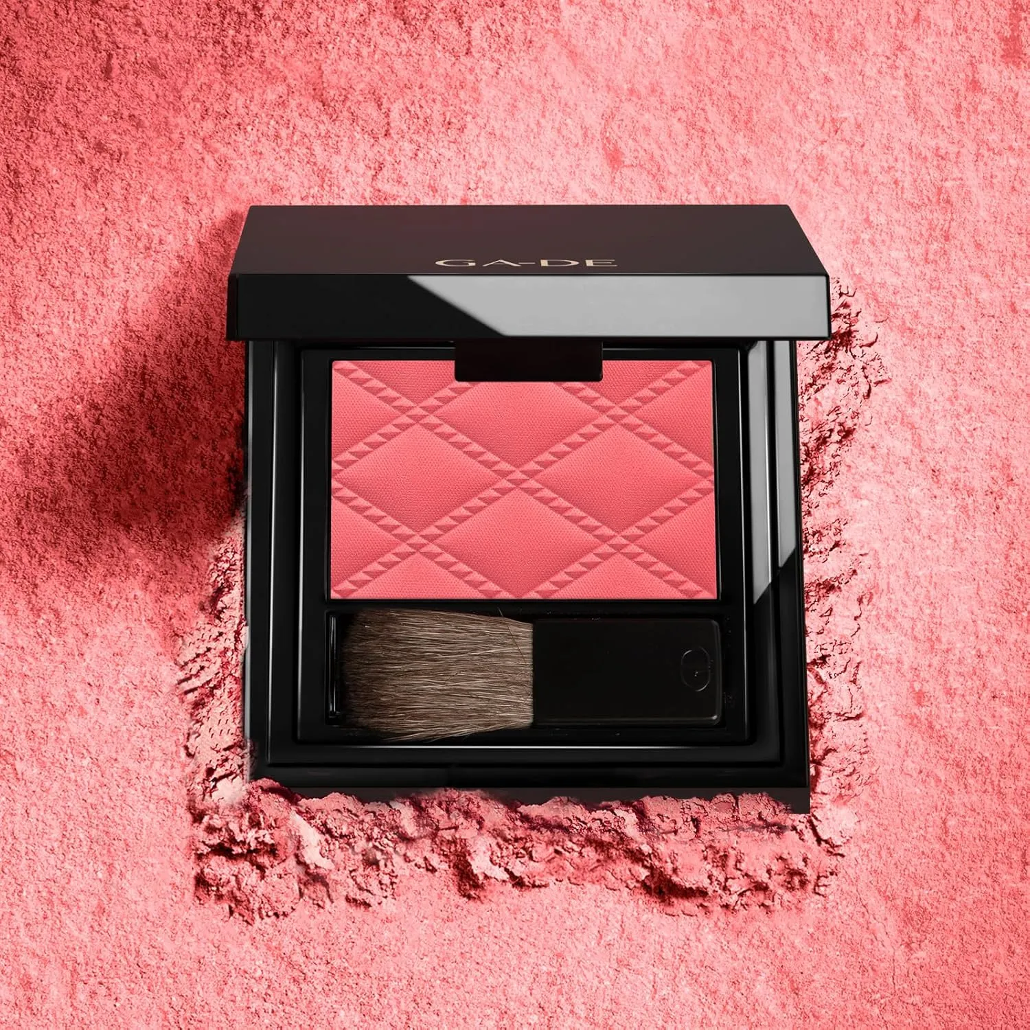 GA-DE Idyllic Soft Satin Blush Powder, 47 - Makeup Powder for Cheeks - Silky Color, Buildable Texture, Sheer to Dramatically Flushed Look - 0.28 oz