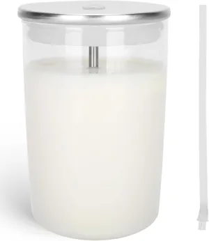 Glass Milk Container for Jura, 16.9oz Clear Glass Milk Container Compatible with Jura Coffee Machine Models: Z8,Z6,J6,S8, S80, E8,GIGA X8cG2/X8G2/X3cG2/X3G2/5,X8,X10,WE8,W3,X7,ENA 8,Micro 90,E6,D6
