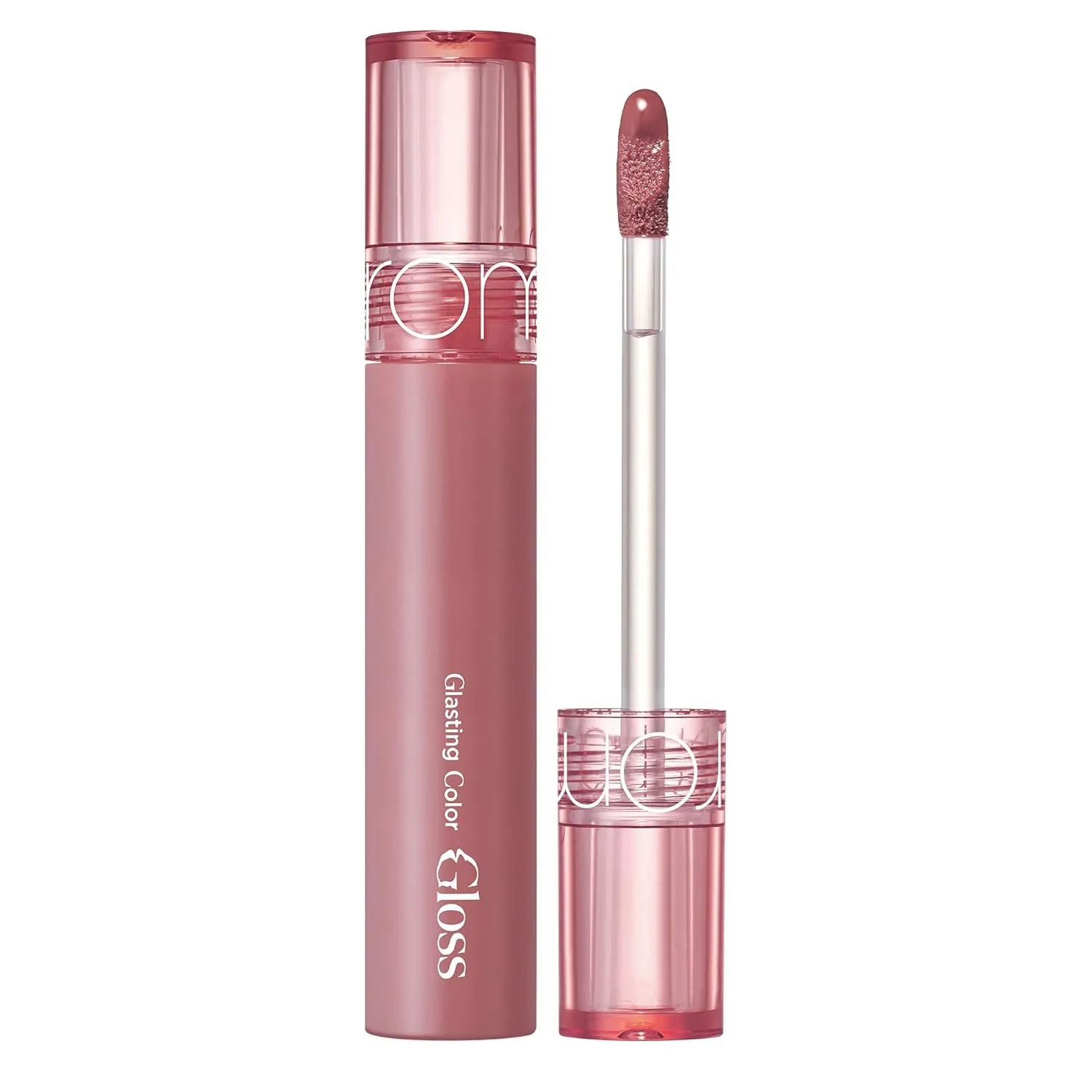 Glasting Color Gloss - K Beauty High Shine Long Lasting Lip Makeup - Non-Drying & Moisturizing - Lightweight Tinted Lip Gloss with Jojoba Oil 0.15 oz (#03 Rose Finch)