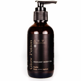 Glow Potion Radiant Body Oil - Hydrate and Moisturize, Quick Absorbing Formula, Firm & Tighten Skin Tone, Smooth and Soften - Skincare for Women and Men (4 oz)