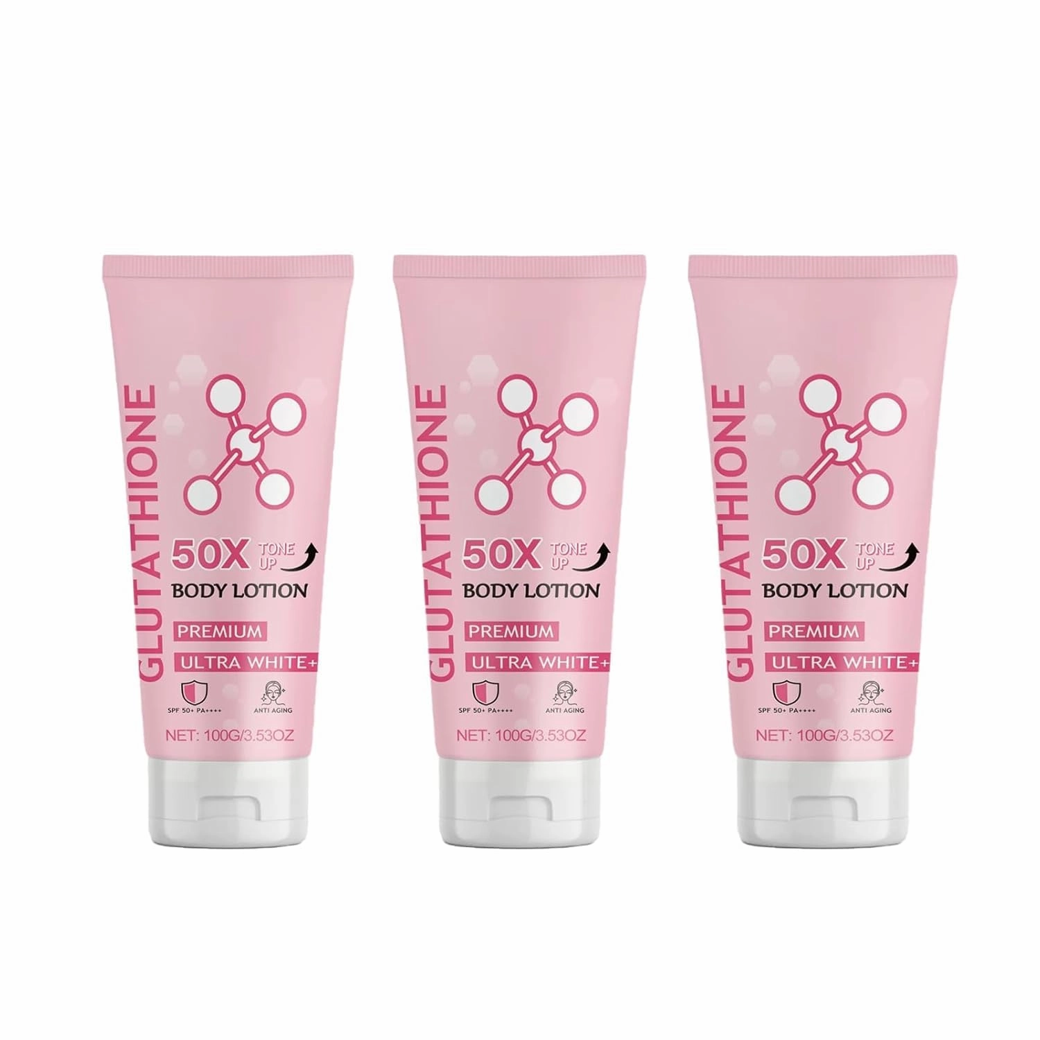Glutathione 50x Tone Up BodyLotion, Glutathione Cream for Skin, GlutathioneBodyLotion, Tightens the Skin, Moisturizing & Softening CareLotion, Moisturizing and Soft SkinBody Lotion for Women (3)