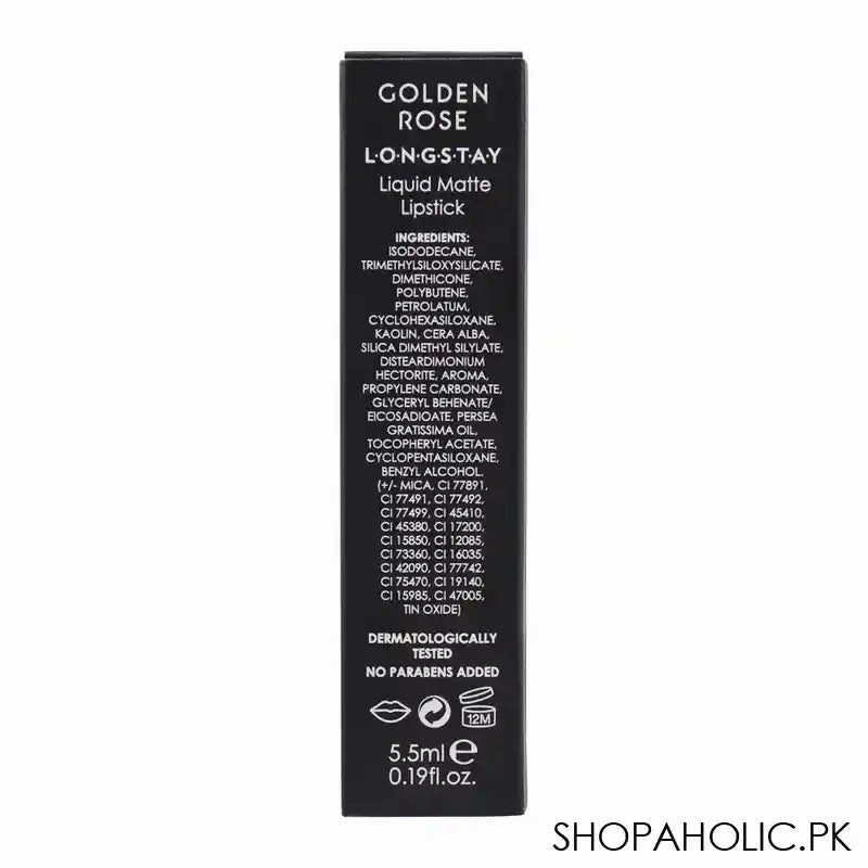 Golden Rose Longstay Liquid Matte Lipstick, 16