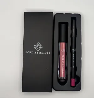 Gorgeous Duo: Liquid Lipstick & Lip Liner Set (Rose)